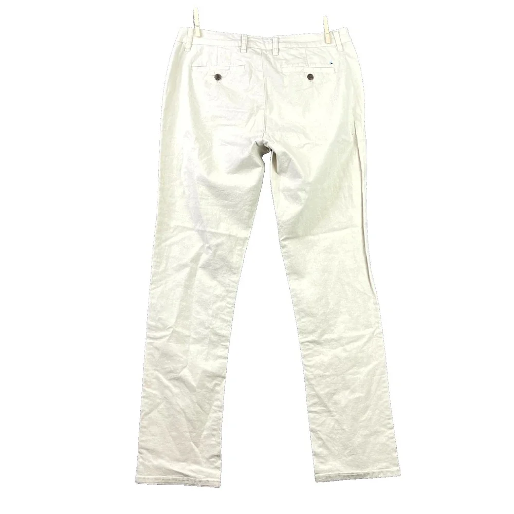 Tailor Vintage Chino Pants Men's 33x32 Beige Comfort Stretch Slim Fit Streetwear